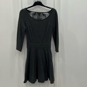 Grey Guess XS Long sleeve dress with open lacy back​
